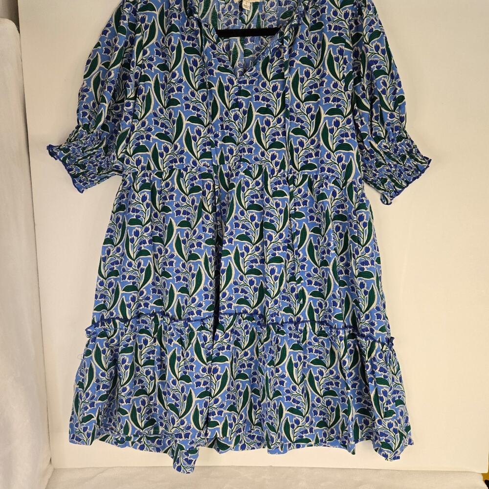 Umgee Women’s Floral Print Puff Sleeve Dress